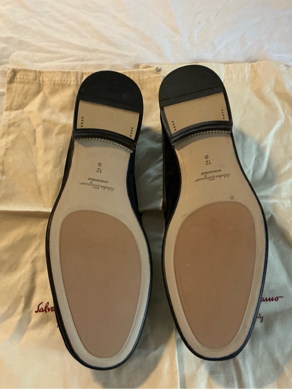 Salvatore Ferragamo Black Suede Bit-Detail Loafers - Picture 5 of 5